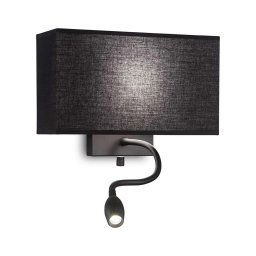 Ideal Lux - Lampă flexibilă LED HOTEL 1xE27/60W/230V + LED/1,5W/230V