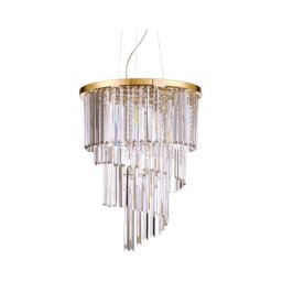 Lustră pe cablu CARLTON 12xE14/40W/230V auriu Ideal Lux