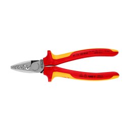 CleE te sertizare KNIPEX pentru ferule 0,25-16 mm ², izolat 1000 V, 180 mm, fabricat A n Germania 97 78 180