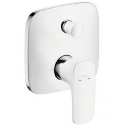 Baterie cada incastrata gama Hansgrohe gama PuraVida, alb-crom