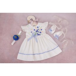 Set botez 3 piese Blue Flower