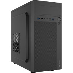 Carcasa PC Helix 2x USB 2.0, 2x USB 3.0 Micro Tower Fara sursa Negru