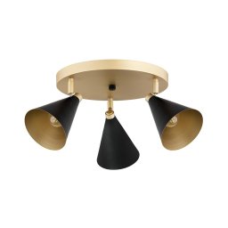 Spot LUCINDA 3xE14/7W/230V negru/auriu Argon 6262