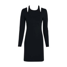 CALVIN KLEIN Rochie Double Layer Milano Dress J20J221399 BEH ck black