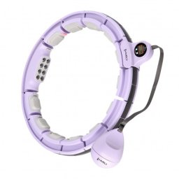 Cerc Hula Hoop cu Greutate si Contor HMS HHM13 40 cm, Violet