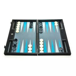 Joc table backgammon Design Artistic Turqoise 48x30cm
