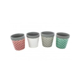 Ghiveci Ceramica Model Fagure 4/Set