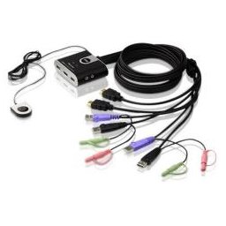 ATEN CS692 2-Port USB HDMI KVM Switch, Audio 2.1, Remote port selector (1.8m)