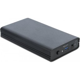 DeLOCK 42612 storage drive enclosure 3.5" HDD enclosure Black, Drive cases