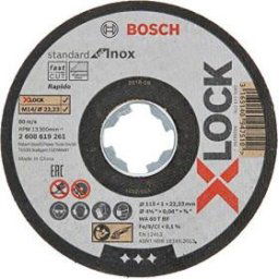 Set disc abraziv pentru otel inoxidabil, 115 x 1 x 22.23 mm, 10 buc