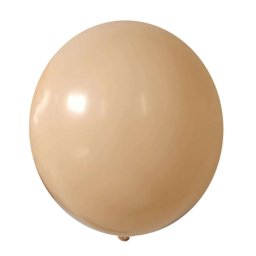 Set 2 baloane latex jumbo retro crem 45 cm