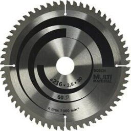 Panza fierastrau circular, multimaterial, 216x30x2.5 mm, 60 dinti