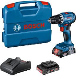 Burghiu GSR 18V-45 Professional 18V 2x Li-Ion 2.0Ah in L-Case Negru-Albastru