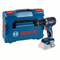 Burghiu GSR 18V-90 C Professional solo 18V fara baterie in L-BOXX Negru-Albastru