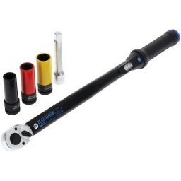 Gedore Torque wrench TORCOFLEX UK Set, 1/2 (black, incl. 3 aluminum rim sockets)