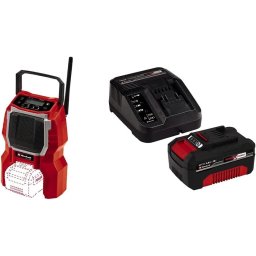 Einhell TC-RA 18 Li BT - Solo, construction site radio (red/black, Bluetooth)