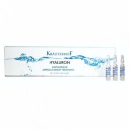 Set 14 Fiole cu Acid Hialuronic Krauterhof, 14 x 2ml – Tratament Intensiv de Hidratare, Umplere Riduri și Regenerare – Complex Hyaluron+ Phytocomplex – Cură pentru 14 Zile – Calitate Germană