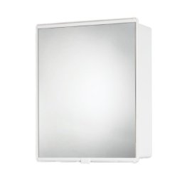 Dulap fix, suspendat pe perete, din plastic cu oglinda, Escalate, 31,5X40X14 cm, Alb