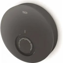 Capac termostat design DT TECEfloor, sticla neagra, carcasa neagra