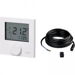 Termostat de camera cu comanda radio TECEfloor RTF-D cu senzor de sapa, afisaj