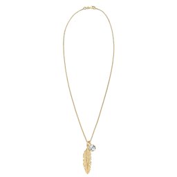 ELLI Lanțuri 'Boho Feder' auriu / transparent