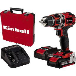 Einhell Masina fara fir de gaurit cu impact TE-CD 18/50 Li BL, 18V (rosu/negru, 2x Li-Ion baterie 2.0Ah)