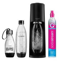 Aparate de preparare sifon Terra Quick Connect 3 sticle si butelie CO2 incluse, negru