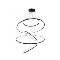 Azzardo AZ3137 - Lustră LED dimabilă pe cablu WHEEL LED/190W/230V negru