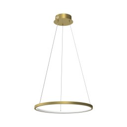 Lustră LED pe cablu ROTONDA LED/27W/230V aurie