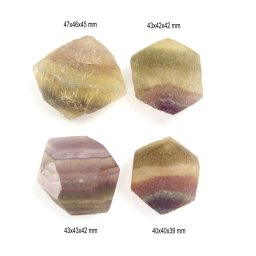Fluorit Curcubeu Mineral Natural - 40-47 x 40-46 x 39-45 mm - (XXL) - 1 Buc