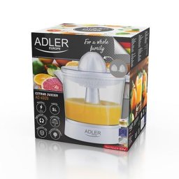 Storcator Storcator de citrice AD 4009, 60 W, 1 l, Doua conuri, Functie de pornire/oprire automata, Alb, Adler