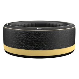 Piscina jacuzzi, gonflabila, rotunda, cu pompa si filtru, prelata acoperire, negru si galben, 930 L, 6 persoane, 204x70 cm, MSpa
