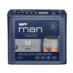 Seni Man Pants M – Chiloti absorbanti pentru barbati, incontinenta usoara si medie, 10 bucati