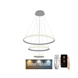 Lustră LED dimabilă pe cablu LED/90W/230V 3000-6500K + telecomandă