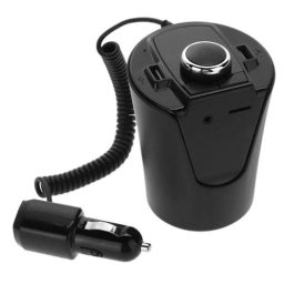 Kit Multifunctional BX6 BX7 FM functie Bluetooth cu 2 porturi USB Slot TF CARD AUX Negru