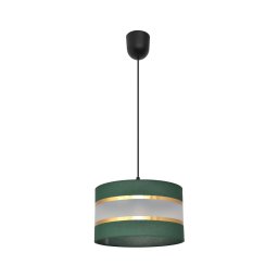 Lustră pe cablu HELEN 1xE27/15W/230V d. 25 cm verde/auriu