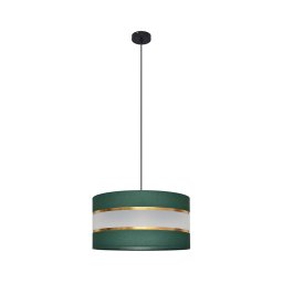 Lustră pe cablu HELEN 1xE27/15W/230V d. 40 cm verde/auriu