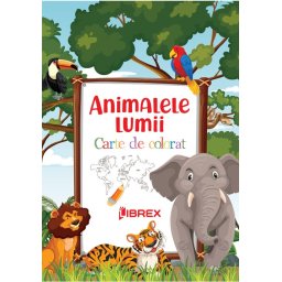 Animalele lumii. Carte de colorat