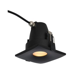 Corp de iluminat încastrat pentru baie ROMOLO 1xGU10/50W/230V IP65 negru Azzardo AZ5392