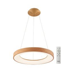 Azzardo AZ5010 - Lustră LED dimabilă pe cablu SANTANA LED/50W/230V maro + + telecomandă