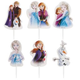 Set 16 modele decor hartie tort briosa Frozen 5 cm