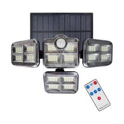 Proiector solar LED 30W/3,7V 2400 mAh IP47 cu senzor mișcare și crepuscul + DO