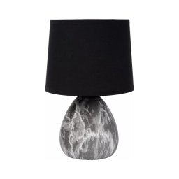 Lampă de masă MARMO 1xE14/40W/230V negru Lucide 47508/81/30