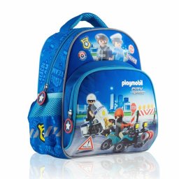 Ghiozdan scolar Astra, 1 compartiment, Playmobil Politie