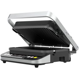 Gratar electric AEG0005, 2000 W, 6 programe automate, placi cu doua fete 320x220 mm,temperatura maxima 230°C, tava de scurgere ulei inclusa
