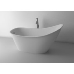 Cada freestanding Cast Marble Bergamo 158x73 alba