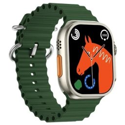 Ceas smartwatch S8 Ultra Max, 49mm Touchscreen, Senzori Monitorizare, Functie Telefon, Green