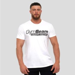 GymBeam Tricou Stronger Together White XL