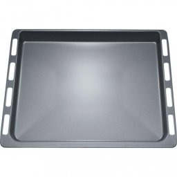 Tava emailata BOSCH HEZ331003 - 00574909, L46.5cm, l37.5cm, H2.9cm, G1.3kg, Recomandata pana la 250°C, DW Safe, Sigura pentru piroliza, Grey