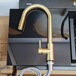 Baterie CookingAid TOUCH ON GOLDEN TAP CU SENZOR ATINGERE finisaj auriu mat